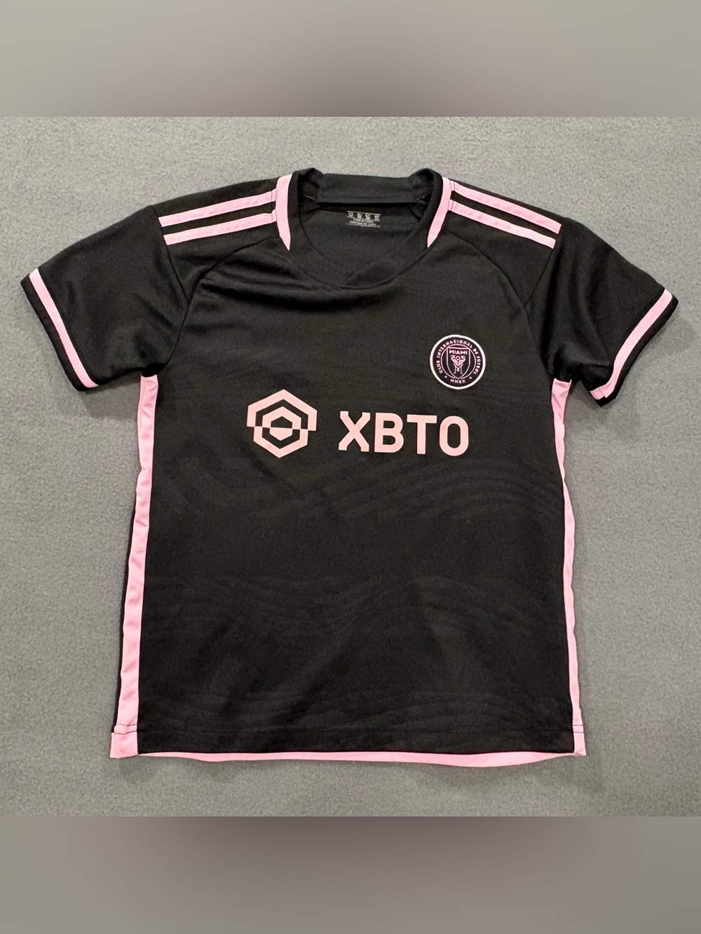 Inter Miami CF Lionel Messi #10 Black/Pink Soccer Jersey Youth Size 26